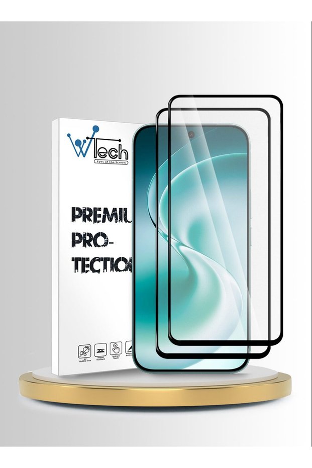[2 Pack] Screen Protector For vivo V80 Lite 5G 2026 Premium E2E Series Full Glue Full Cover Tempered Glass (MSGECN)- Clear/Black
