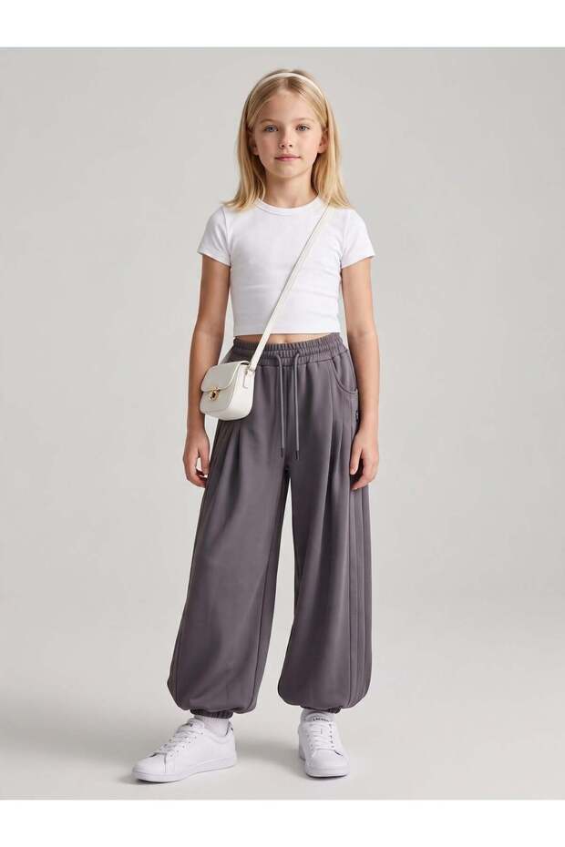 Girl's Shalwar Cut Sweatpants