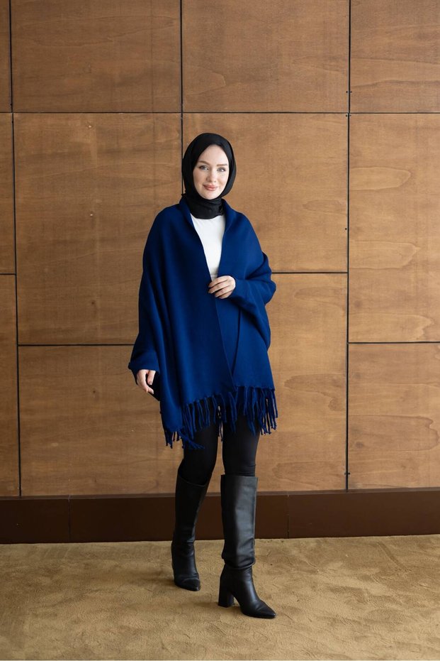 Women's Tasseled Flowy Poncho