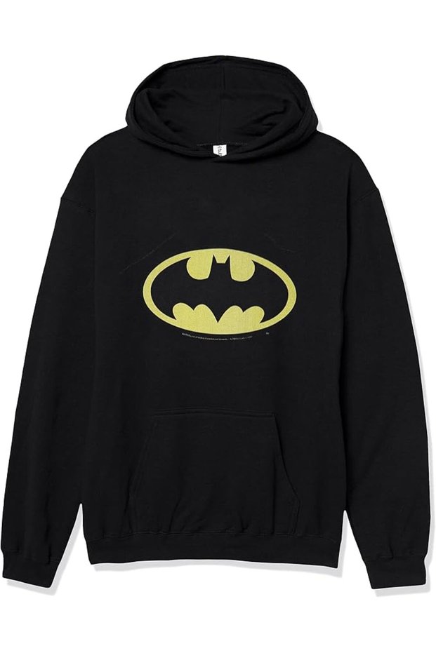 Batman Basic Logo Mens Pullover Hoodie