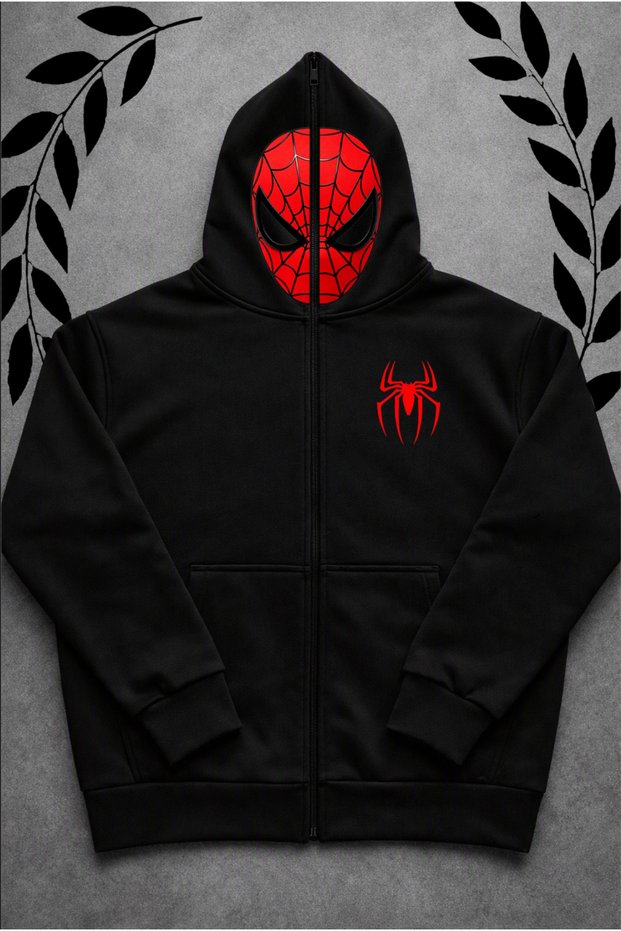 Full Zip-Up Upgrade Full Zipper Printed Sweatshirt Supertee Design Senserytery Series