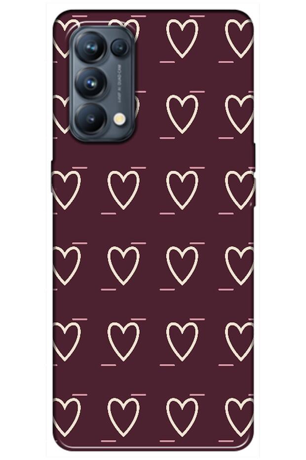 Oppo Reno 5 Pro 5g Line Heart Burgundy (Burgundy)