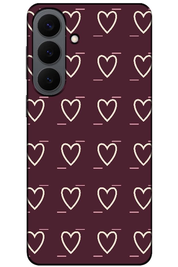 Samsung Galaxy S26 Plus Line Heart Burgundy (Burgundy)
