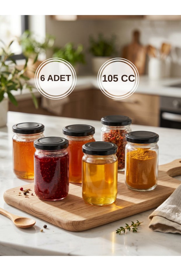 6 Pieces 105 ml 105 Cc Small Sample Jam Honey Shot Glass Jars with Metal Lids