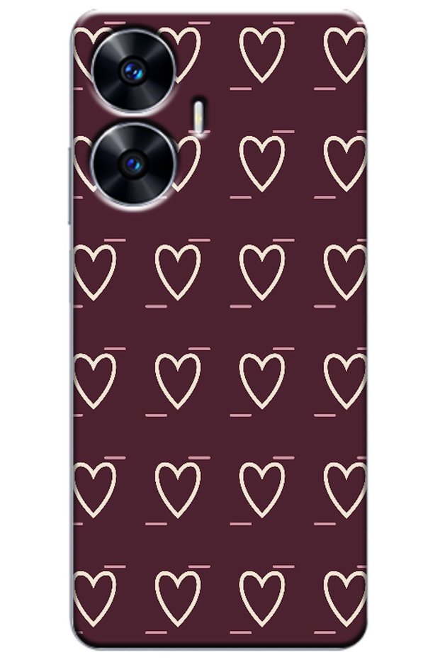 Realme C55 Line Heart Burgundy (Burgundy)