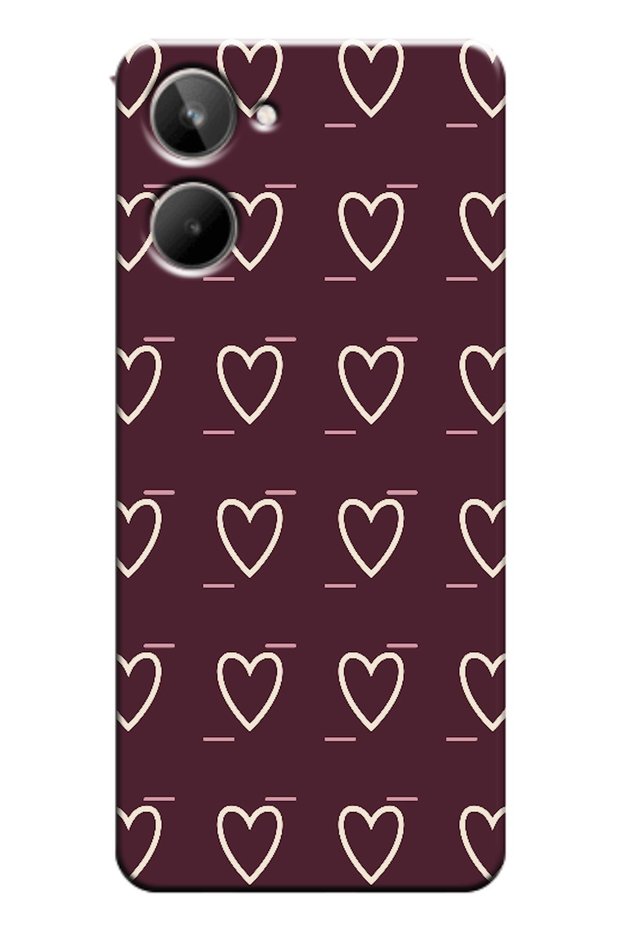 Realme 10 4g Line Heart Burgundy (Burgundy)