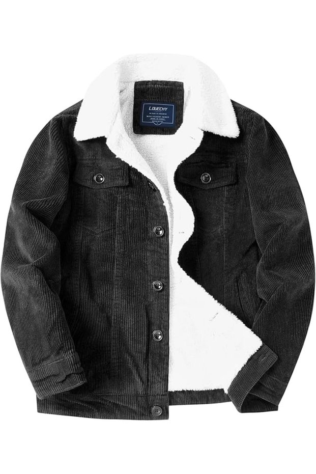 LOUECHY Men Western Trucker Jacket