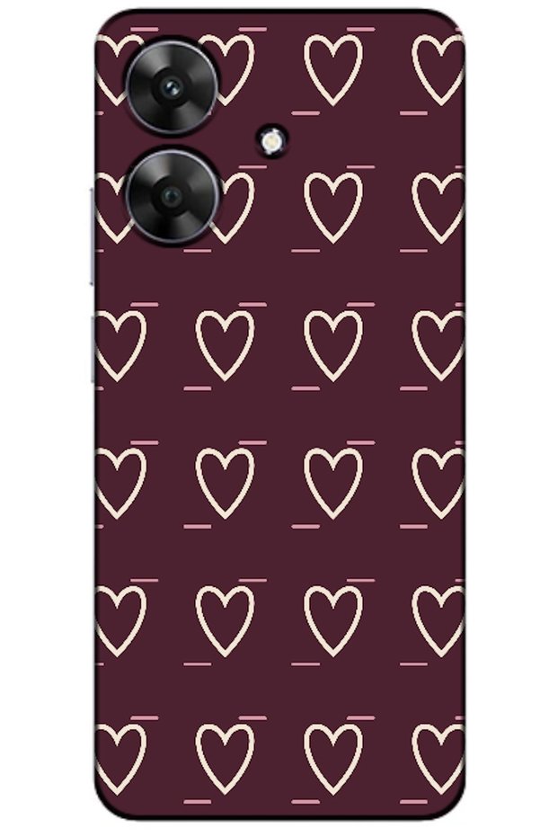 Realme Note 60 Line Heart Burgundy (Burgundy)