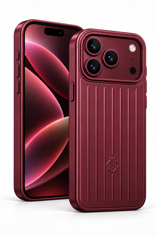 Rimowa Striped Premium Case for iPhone 17 Pro Max / 18 Pro Max – Striped Back Cover Phone Case