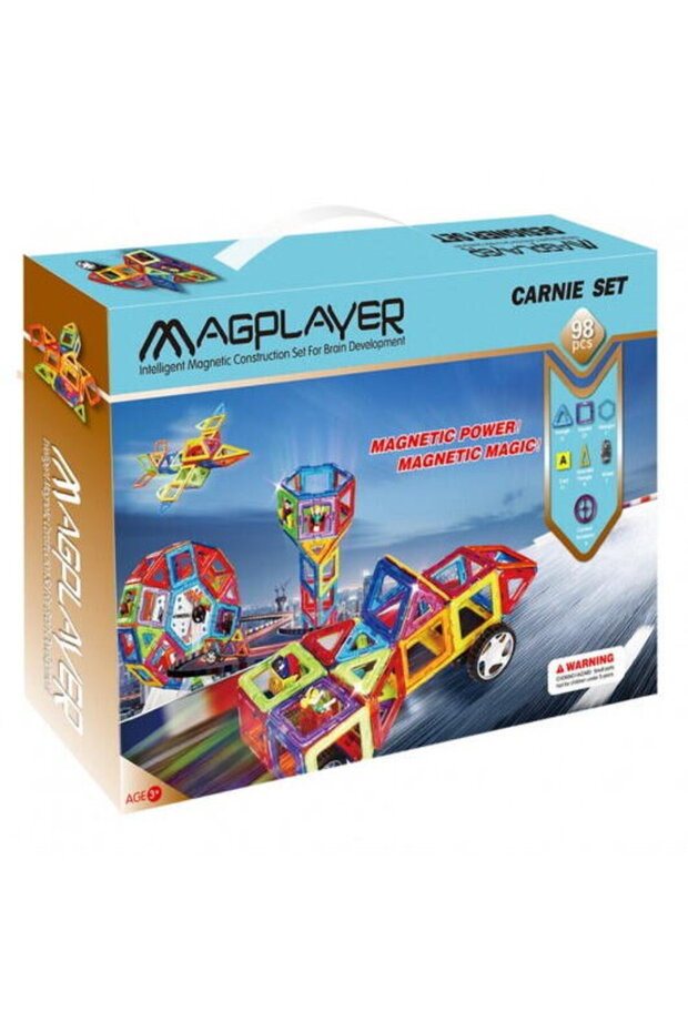 Joc de constructie magnetic - 98 piese