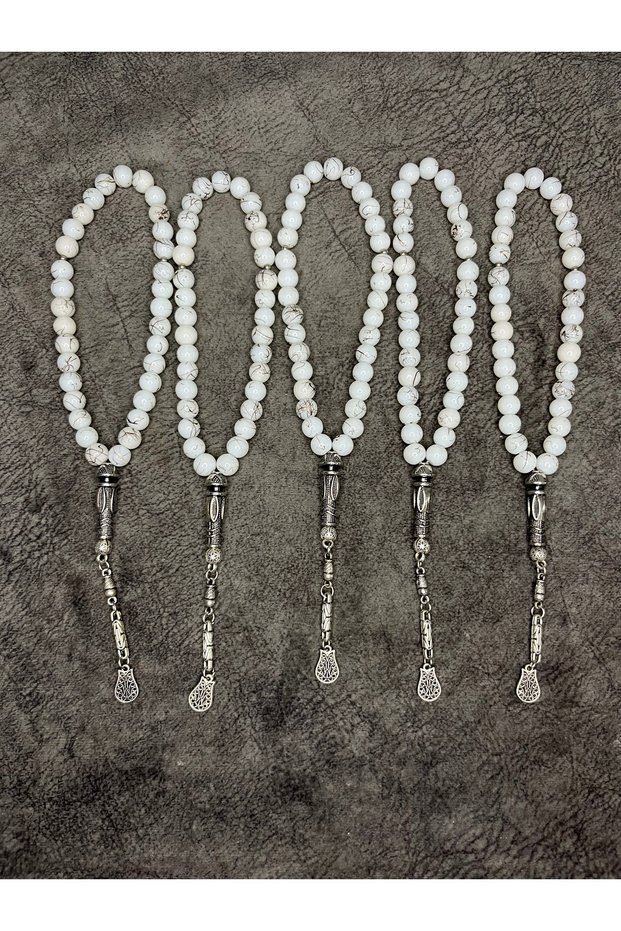 5 Pieces of Glass Beads Natural Stone High-Quality Prayer Beads