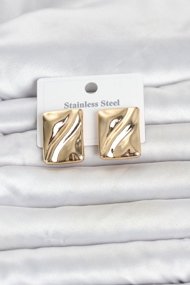 316L Steel Gold Color Plate Model Women's Earrings