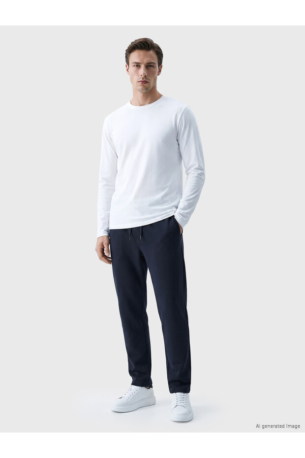 Peak New Season Navy Blue Regular Fit Men's Sweatpants