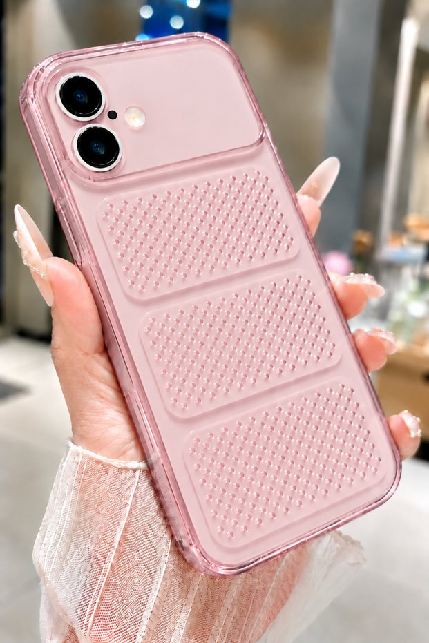 iPhone 17 Compatible Camera Protrusion Protected Soft Ventilation Hole Transparent Silicone Phone Case Cover