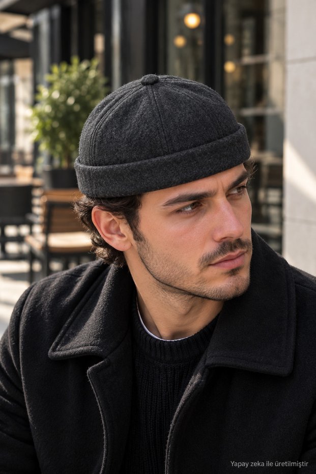Kaşe Docker Beanie Hat Woolen Unisex