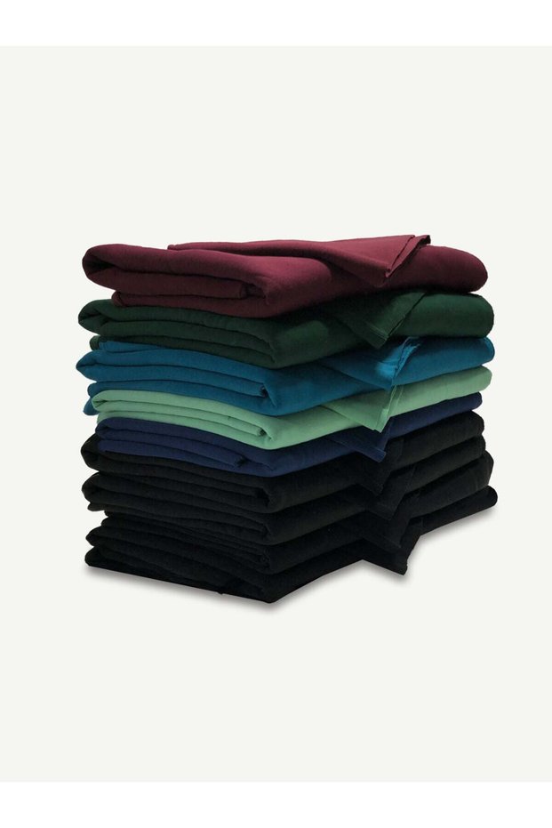 Ribbed Şardonlu 3 Thread Fabric Set - 9 Pieces