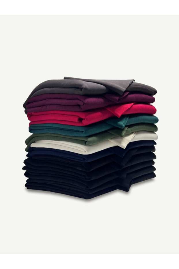 Ribbed Şardonlu 3 Thread Fabric Set - 12 Pieces