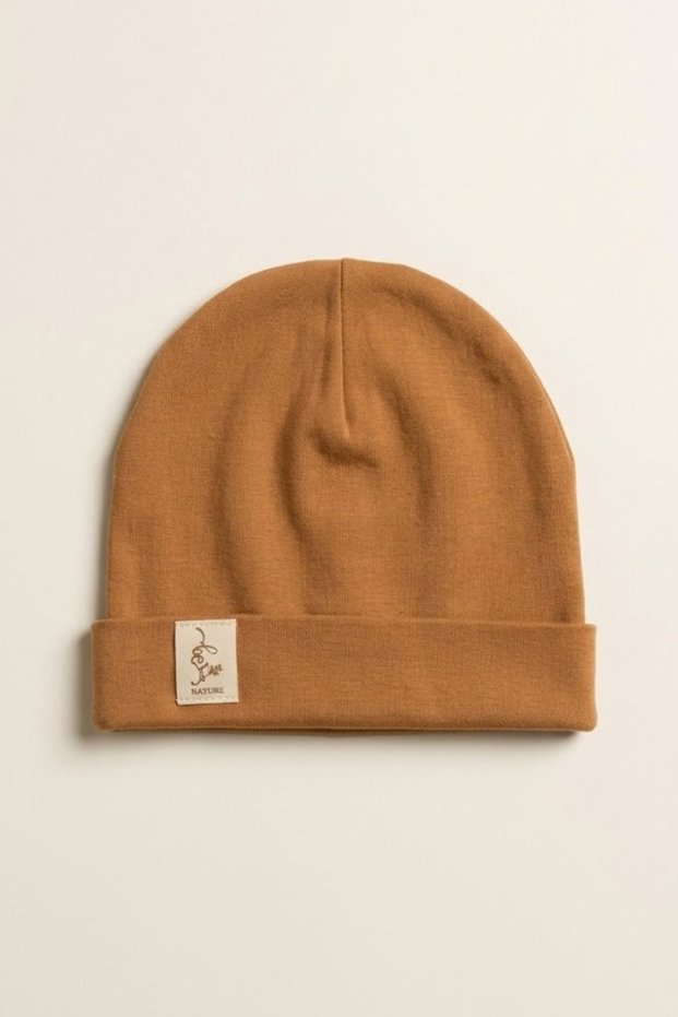 Baby Cotton Beanie Set Cute Nature Emblem Flexible Combed Cotton Newborn Children's Hat Multi-Colored