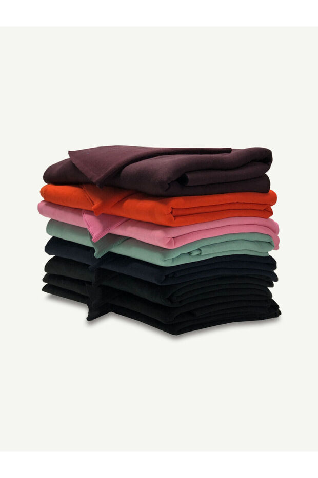 Ribbed Şardonlu 3 Thread Fabric Set - 8 Pieces