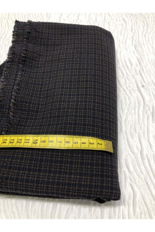 Plaid Outerwear Fabric, Piece 155X135 cm