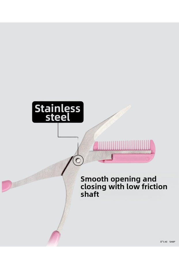 Ilkestor Eyebrow Trimming Scissors with Comb – Professional and Practical (204238) Eyebrow Care