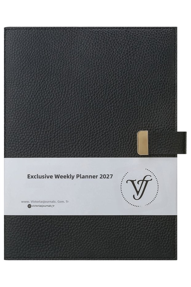 Exclusive 2027 Weekly Agenda A4 (19X25Cm) Ivory 100Gr. Inside Can Be Changed