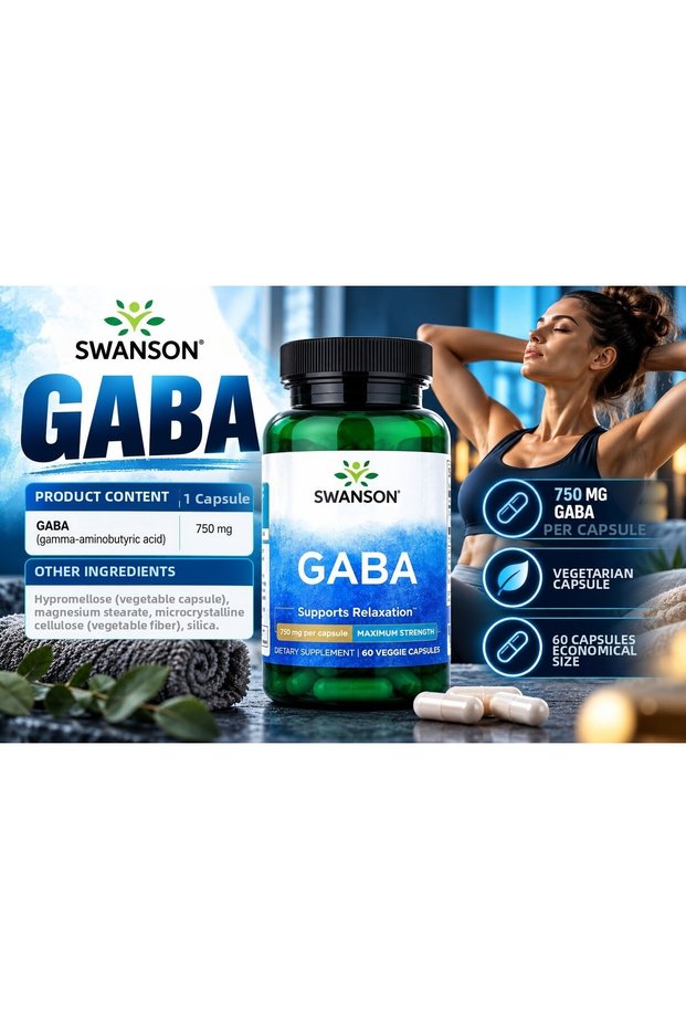 Gaba Maximum Strength 750 Mg 60 Veggie Caps