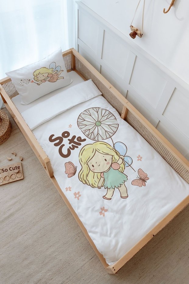 Single Duvet Cover and Fitted Sheet Set - Iconic Series - Girl Dream
