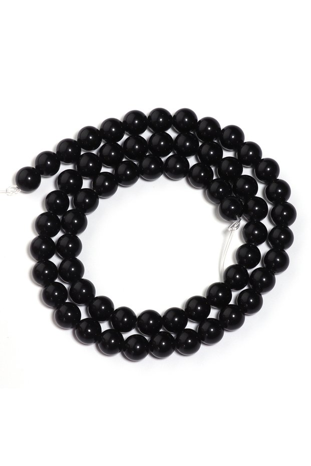 6mm(approx 52pcs) Natural Obsidian Stone Bead Round Gemstone Loose Spacer Beads for Jewelry Making D