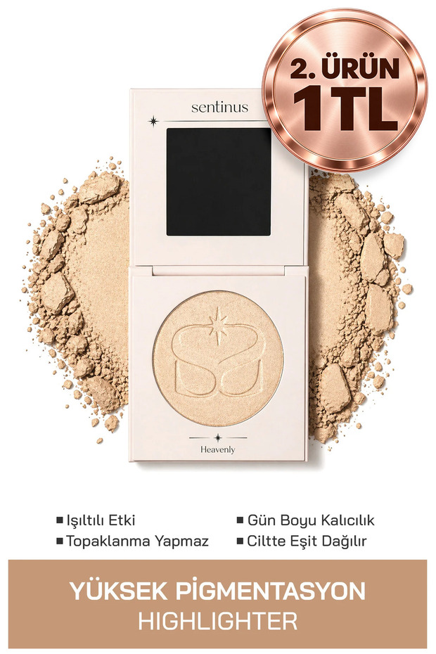 Heavenly Highlighter |   Champagne Sparkling Illuminator |   Pressed Powder |   High Pigment & Natural Glow