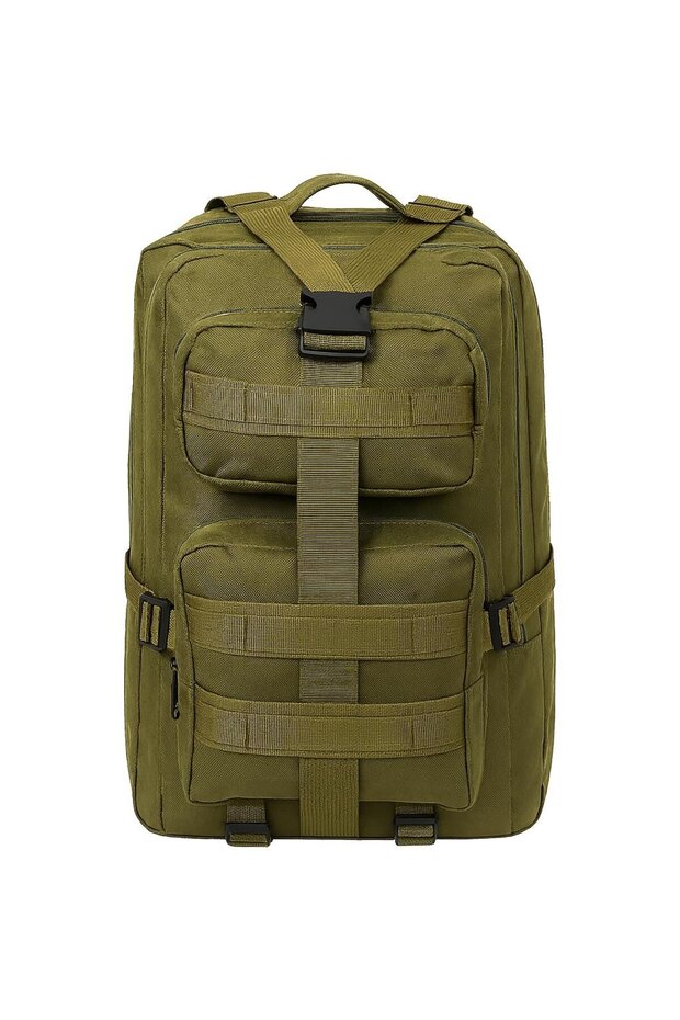 65 Lt Khaki Outdoor Backpack, Molle System, Water-Resistant Multi-Compartment, Outdoor, Camping, Hunting, g