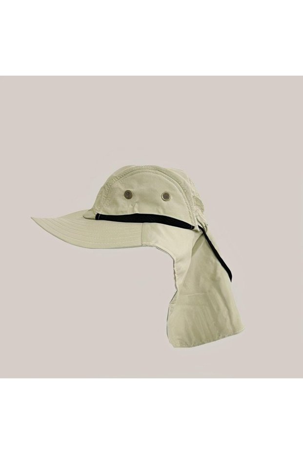 Evvebahçe Ergonomic Unisex Cream White Trekking Safari Hat