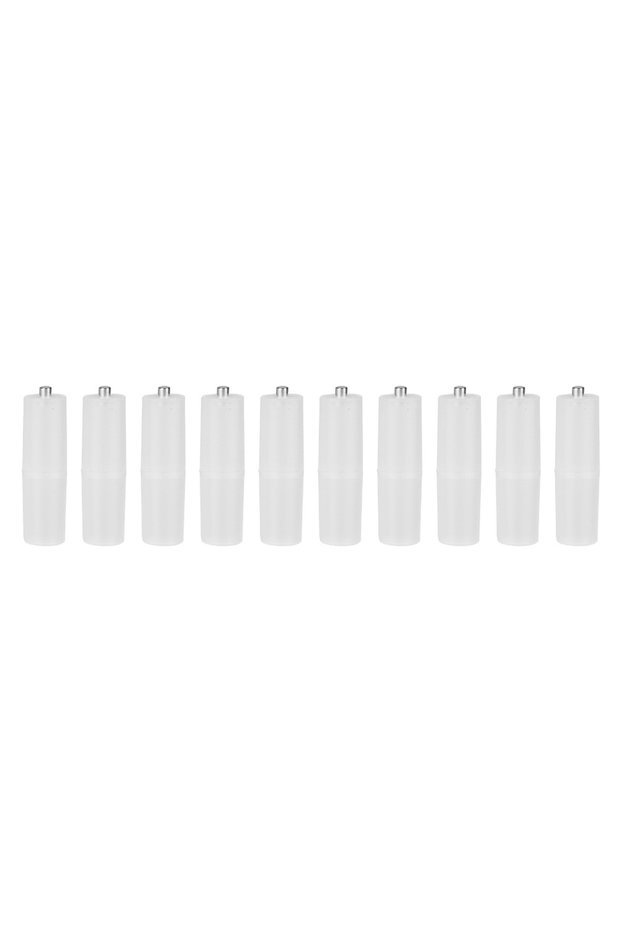 WHITE 10PCS AAA to AA Size Cell Battery Converter Adapter Batteries Holder Case Switcher AAA to AA B