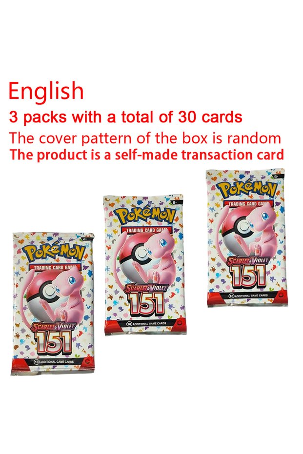 Bandai Random 3 packs 360Pcs Pokemon Card Destined Rivals Prismatic Evolutions Scarlet Violet 151 PA