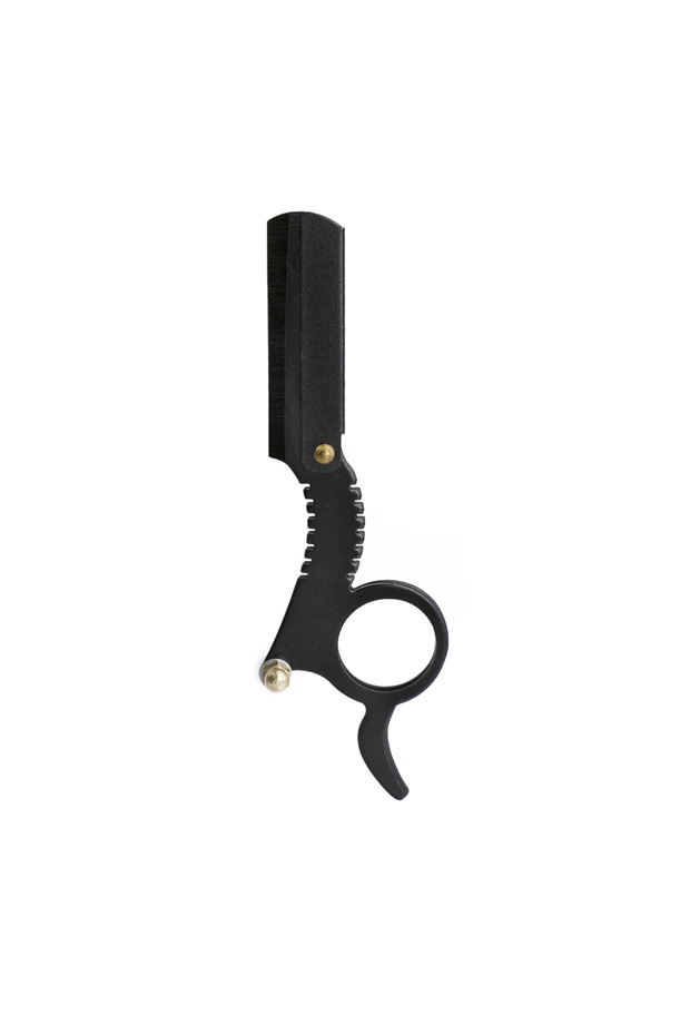 black Professional Stainless Steel Manual Beard Shave Razor Clip On Shaver Men Face Shaving Eyebrow