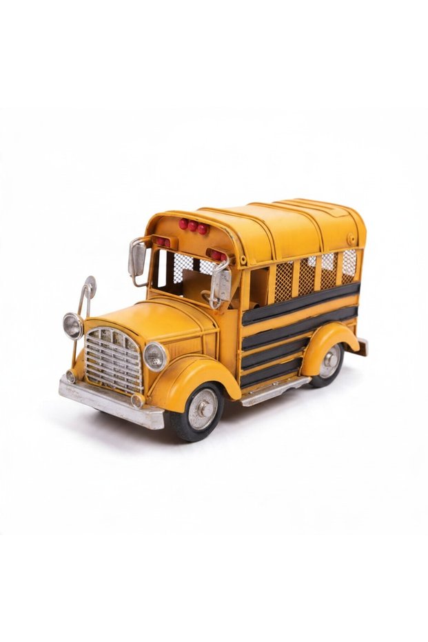 Decorative Metal Car School Bus Piggy Bank 1510A-8278