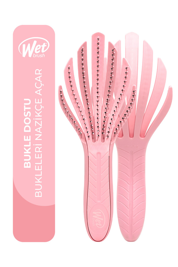 Go Green Curl Detangler Special Detangling Hair Brush / Comb for Curly Hair Pink