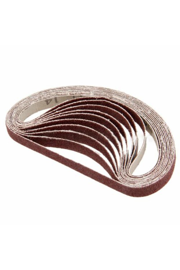 60Grit 10PCS/Set Sanding Belts 40-600 Grits Wood Soft Metal Polishing Sandpaper Abrasive Bands For B
