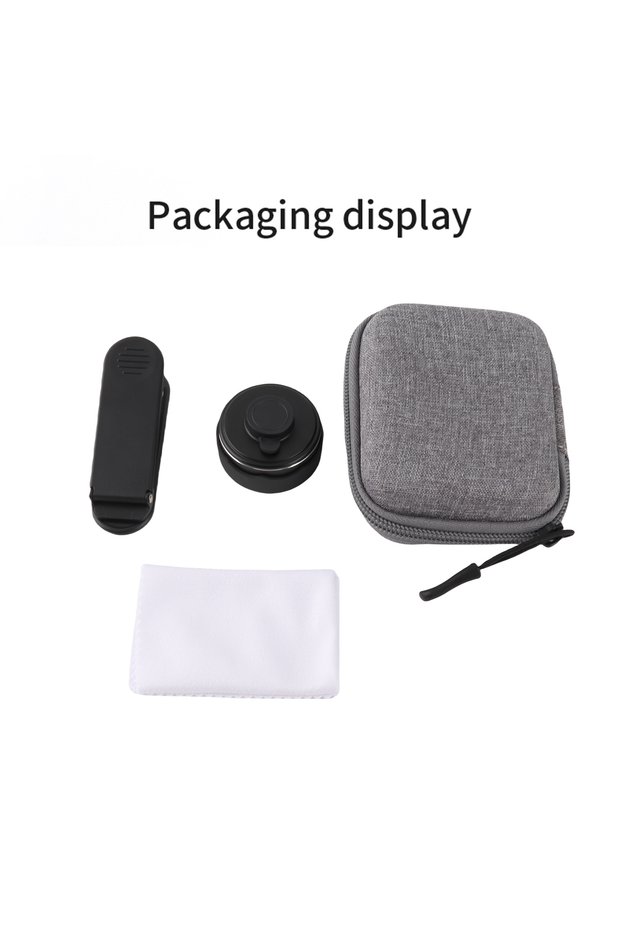 black Mobile Phone Macro Lens 30mm-120mm Smartphone Camera Lens No Distortion with Cleaning Cloth St