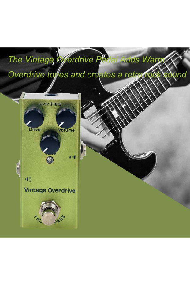 01-Vintage Overdrive Electric Guitar Pedal Vintage Overdrive/Distortion Crunch/Distortion/US Dream/C