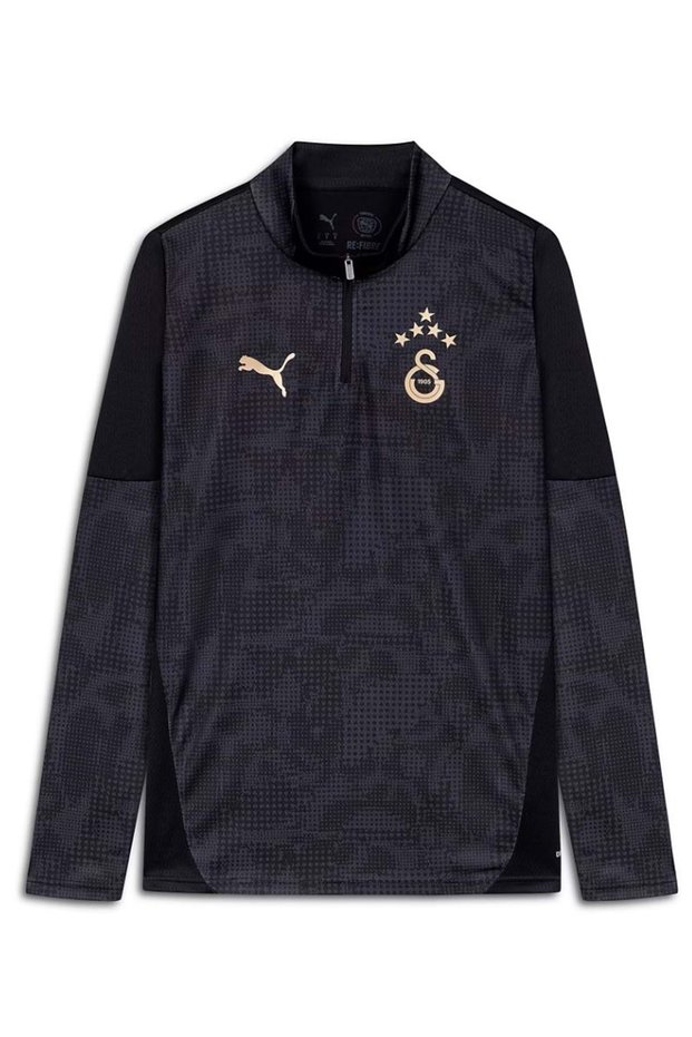 25/26 a Team 1/4 Zip Long Sleeve Training Top Jersey Black