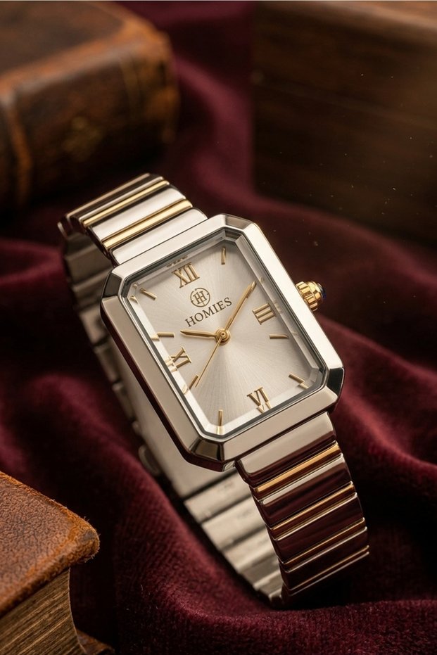 Women's Stainless Steel Watch Elegant Bracelet Design