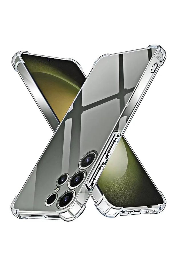 Galaxy S25 Ultra Shockproof Clear Silicone Soft Case For Samsung S25 Ultra S24 S23 S22 S21 S20 Plus