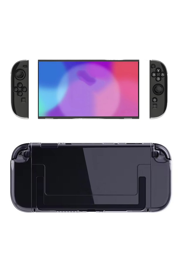 Clear TPU+PC Transparent Case for Nintendo Switch 2 Gamepads Protective Shell Cover Shockproof Prote
