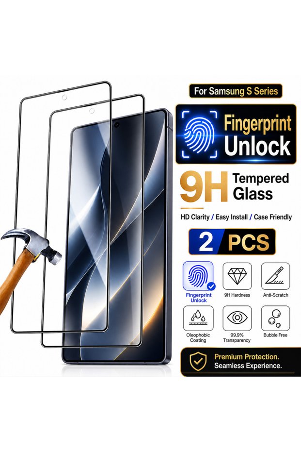 Galaxy S26 Ultra High Definition 2 Pieces NNBILI 2pcs Ultra Clear Tempered Glass Screen Protector,fo