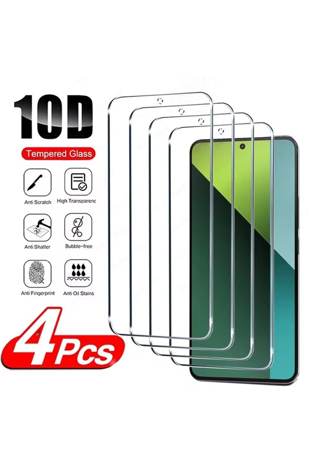 4PC Redmi Note 13 pro 5G 4Pcs Screen Protector For Xiaomi Redmi Note 13 14 12 11 12s 10 8 9 Pro 14C