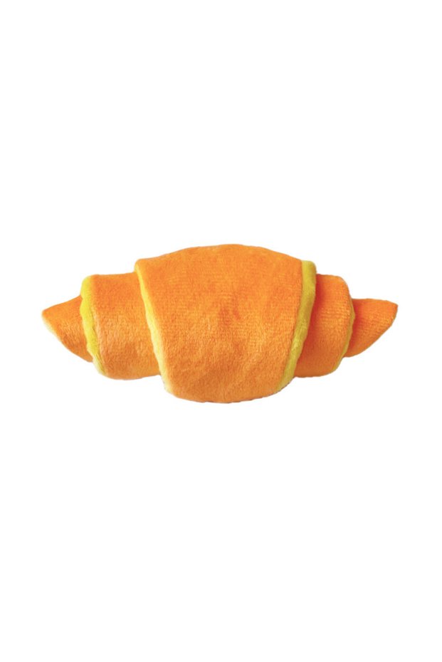 YELLOW Plush Squeaky Treat-Hiding Dog Toy - Interactive Slow Feeder Chew Toy, Soft Molar Toy for Pup
