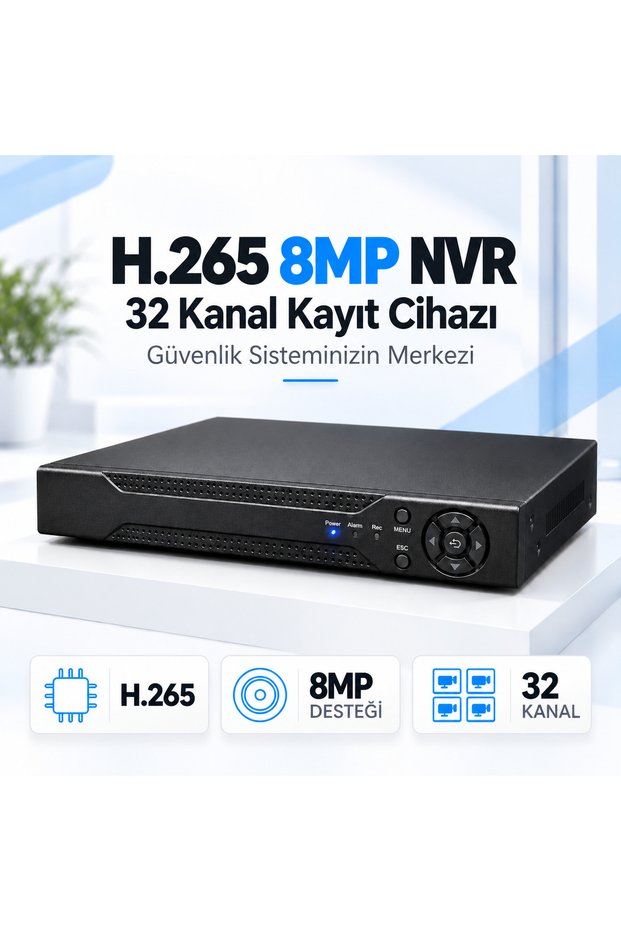 H.265 8Mp 32 Channels Nvr Security Camera Recorder