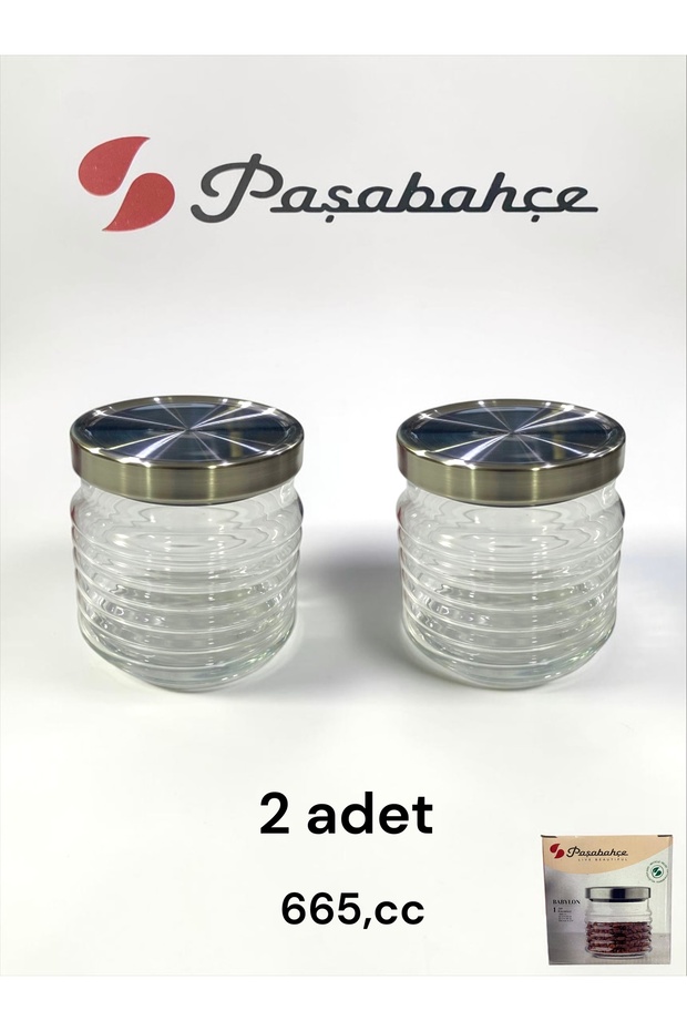 Vacuum Lid Glass Jar 2 Pieces 665,Cc