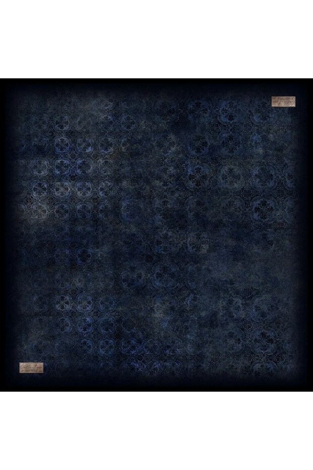 Saf Sura İpek 2868 04 Navy Blue Ethnic Pattern